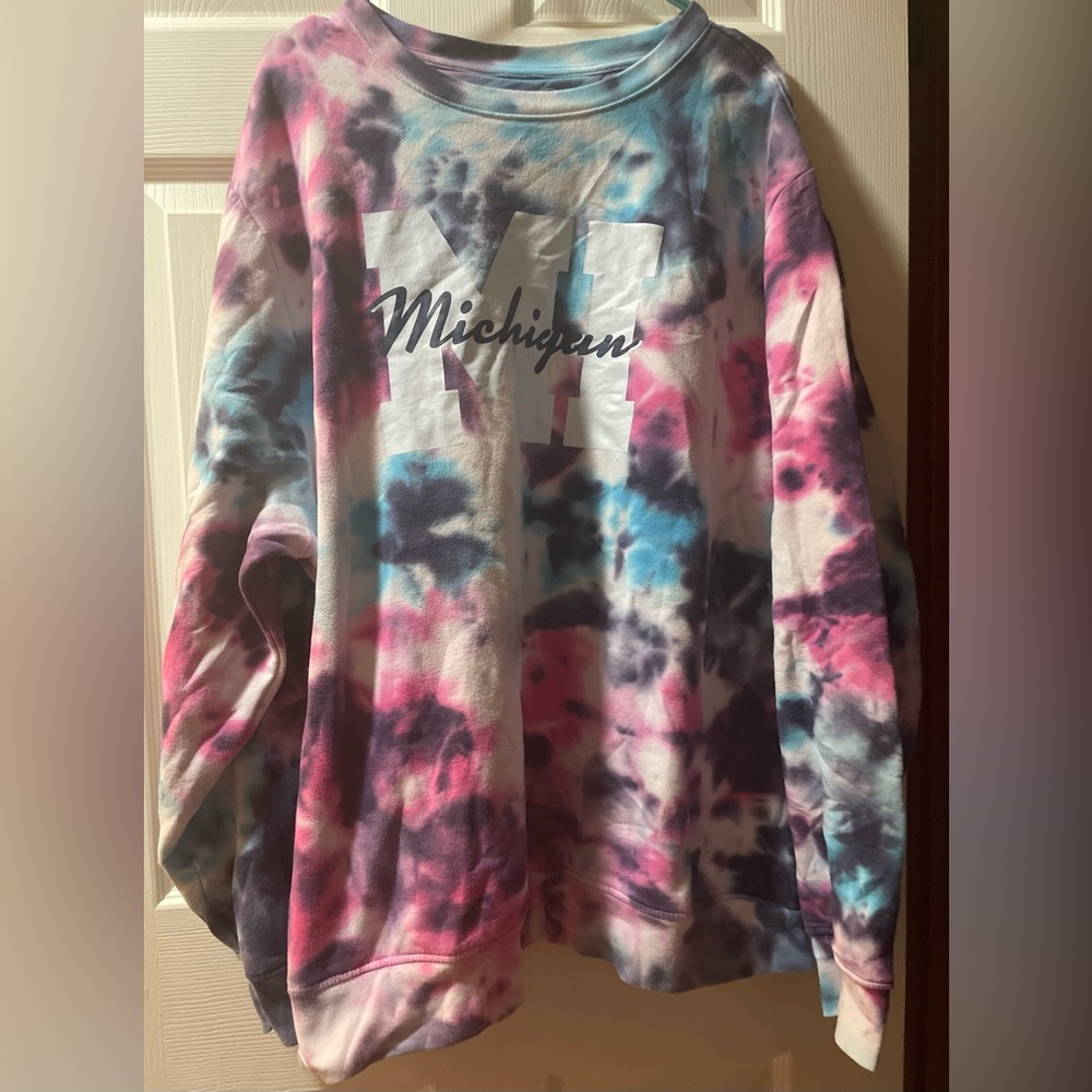 Home Free brand Michigan Tie dye sweatshirt